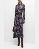 Aiden Abstract-Print Viscose top