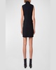 Single-Breasted Sleeveless Mini Tuxedo Dress