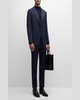 Men's Heathered Wool Two-Piece Suit