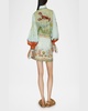 Surrealist Summer Mini Shirtdress
