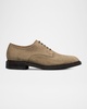Men's Trevor Suede Plain-Toe Derby Shoes