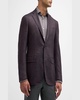 Men's Melange Wool-Blend Blazer