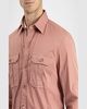 Men's Waxy Textured Overshirt