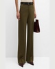 Soho High-Rise Twill Trousers