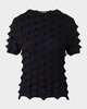 3D Sail Knit Short-Sleeve Sweater