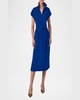 Short-Sleeve Belted Midi Shirtdress