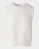Micro Sequined Knit Sleeveless Sweater