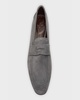 Flaneur Suede Flat Penny Loafers