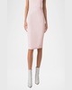 Double-Face Wool Crepe Pencil Skirt