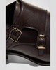 Men's Claydon Leather Double Monk Strap Loafers