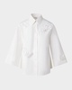 Carnation Applique Button-Down Cotton Shirt