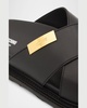 Men's Calfskin Leather Slide Sandals