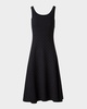 Trapezoid Jacquard Sleeveless Dress