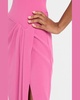 Strapless Corset Asymmetric Crepe Gown
