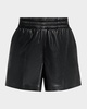 Kam Vegan Leather Shorts