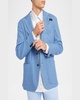 Men's Pique Knit Two-Button Blazer
