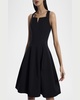 Tulip Pleated Fit-&-Flare Dress