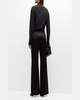 Dylan High-Rise Wide-Leg Satin Pants 