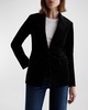 Rue Pinstripe Velvet Blazer