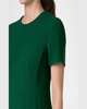 Short-Sleeve Wool Crepe Sheath Dress