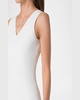 V-Neck Sleeveless Knit Midi Dress
