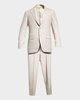 Men's Solid Linen-Blend Suit