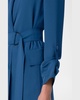 Belted Single-Breasted Long Blazer Jacket