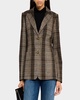 Single-Breasted Plaid Weekend Blazer