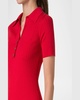 Short-Sleeve Rib Polo Shirtdress