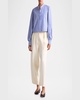 Margot Striped Crop Collared Top