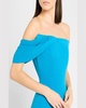 Draped-Sleeve Longline Corset Crepe Gown