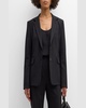 Copain Single-Breasted Seasonless Wool Blazer
