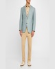 Men's Straight Fit Flat-Front Pants