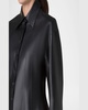 Nappa Leather Fitted Blouse