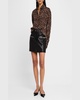 Bridget Leopard Georgette Blouse