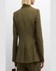 Two-Button Twill Blazer
