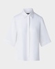 Linen Voile Collared Boxy Shirt