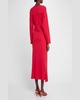 Vanina Tie-Waist Organic Cotton Midi Dress