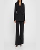 Double-Breasted Viscose Twill Blazer