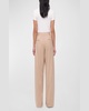 Pleated Relaxed Wide-Leg Pants