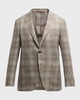 Men's Cashmere Plaid Sport Coat