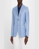 Men's Wool-Silk Hopsack Blazer