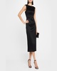 Sleeveless Stretch Mikado Midi Dress