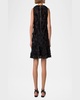 3D Carnation Tulle Embroidered Sleeveless Dress