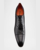 Men's Salem Leather Lace-Up Loafers, Black