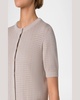 Crop Ajoure Knit Cardigan