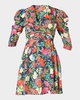 Natalaya Smocked Floral-Print Mini Dress