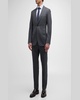 Men's Tonal Striped Wool Suit