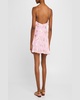 Lomina Silk Metallic Bow Mini Dress