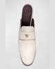 Leather Slided Loafer Mules